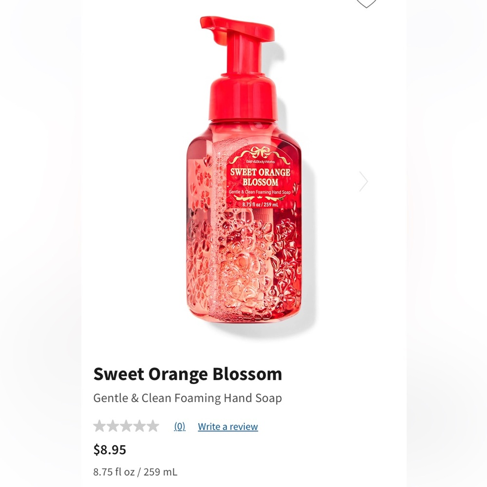 For @marybmay73 B&BW 2) “SWEET ORANGE BLOSSOM” 8.75 Gentle Foaming Hand Soap NWT - Picture 2 of 8